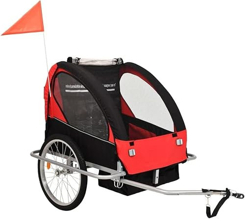 Remolques para bicicletas Remolque De Carga For Bicicletas Con Estructura De Acero Resistente, Remolques Deportivos For Niños Al Aire Libre Con Reflectores De Ruedas, Remolques For Almacenamiento De B