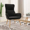 Homgoday Relaxsessel Fernsehsessel Ruhesessel Loungesessel TV-Sessel Schlafsessel Sessel Einzelsofa Lesesessel Einzelliegesessel für Schlafzimmer Wohnzimmer Schwarz Samt