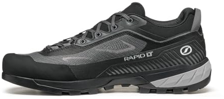 SCARPA Rapid LT - Scarpe da trekking e da avvicinamento leggere da uomo, Antracite/Grigio, 42 EU