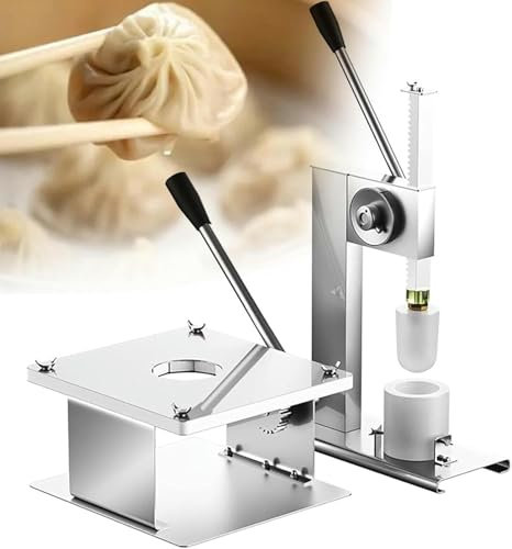 GFXYQPDNV Máquina para Hacer Bollos Comercial, Máquina para Hacer Bollos semiautomática, Máquina para Hacer Bollos Manual, Diseño de Sellado Nueve Veces, Adecuado para el hogar y los Negocio