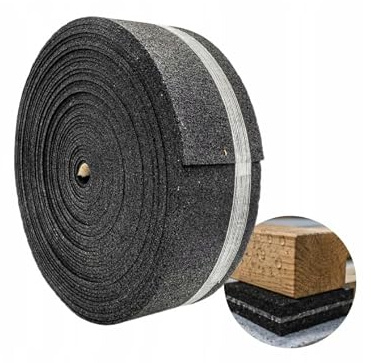 Bande Caoutchouc Granulé 6 m x 50 mm x 10 mm pour Lambourdes Terrasse