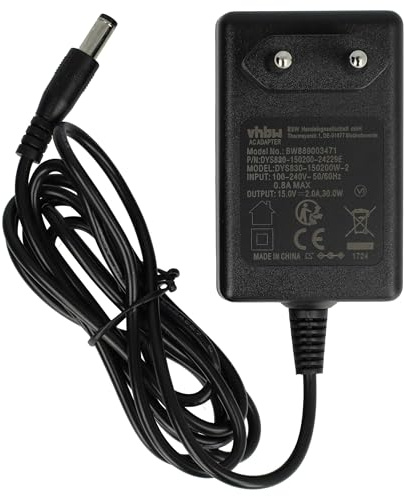 vhbw Netzteil kompatibel mit Traktor Control S3, S2 (MK1 + MK2 + MK3), D2 Multieffektgerät DJ-Mixer - 145 cm