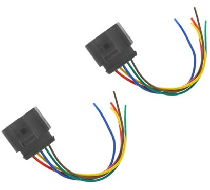 RFSHOP Luftmengenmesser 1/10/20/50 1J0973775A MAF Luftmassenmesser 5 Pin Stecker Zopf Harness Stecker Für VW Für Golf Für Skoda Für Sitz 1J 0 973 775A Luftmassenmesser Maf Sensor(2 Piece)