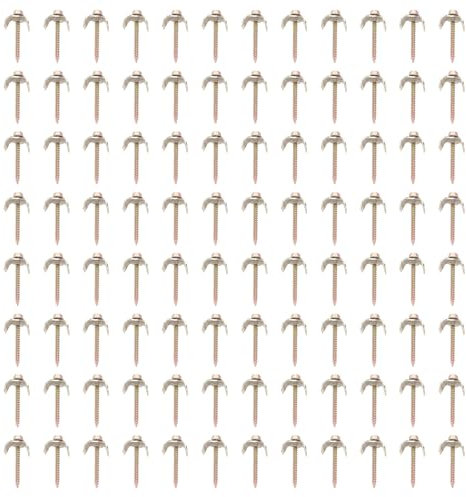 Uñas de la Cerca, 100 Piezas de 4.9 Cm de Alambre de Acero Elemento Básico para Maderas Blandas, Reutilización de Clavo de la Parte de la Valla con Clavos con Fijador de Alambre