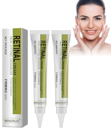 MINGRUO 2 st Retinol Shot Tightening Serum, uppstramande ansiktskräm, mild fuktgivande ansiktsolja, retinal mild ansiktsvård vätska för alla hudtyper