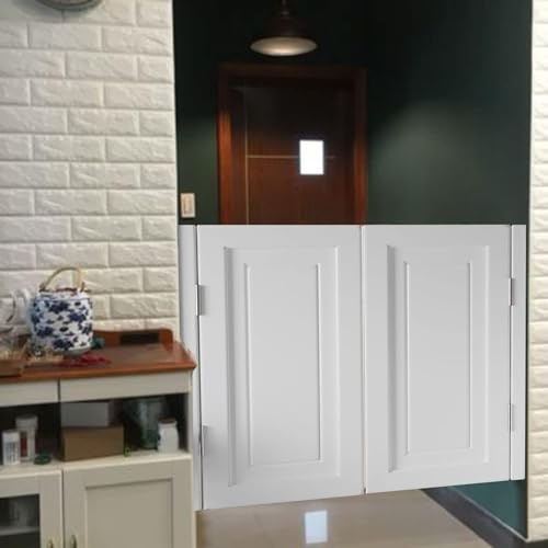 LNNNW Svängdörrar Restaurangentré karuselldörr, vit halvmidjedörr, modern stil karuselldörr, anpassad storlek färg tillgänglig för inomhus(110x90cm)