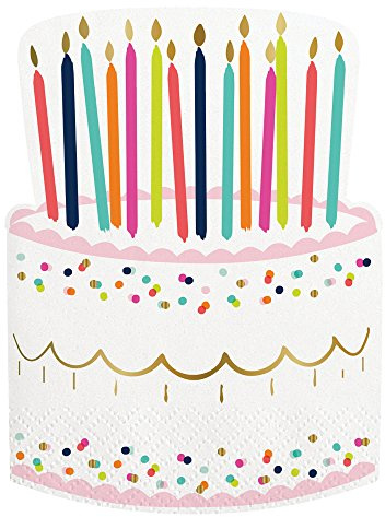 Birthday Cake Die Cut Napkins