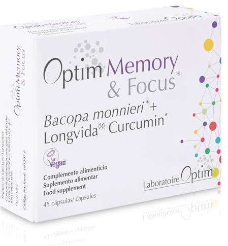 OPTIM Memory Bacopa Monnieri Brahmi et Curcumine Longvida 45 Gélules