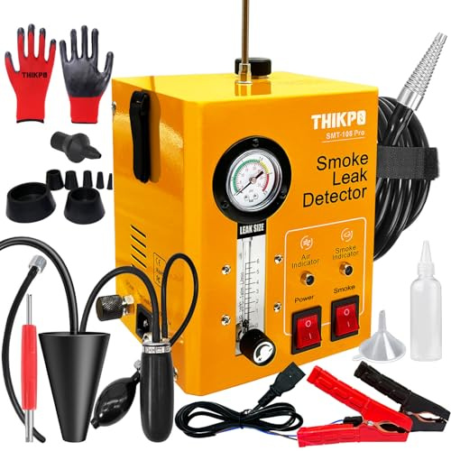 THIKPO EVAP Rilevatore di perdite, Macchina per Fumo, Tester per EVAP con Motore ad Aria Integrato e manometro, 12 V