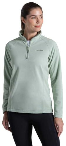 Craghoppers Womens Miska Vi Half Zip Fleece, Green, 16 EU