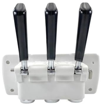 Un ensemble de pièces de rechange for panneau de porte de soupape de bloc avant de couleur blanche 3 poignées Spelor, compatible avec les accessoires de remplacement des machines à crème glacée molle