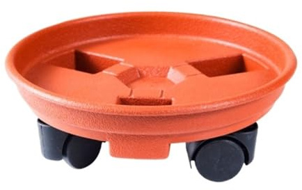 Växtvagn Växtställ Växtvagn Med Rullbas Blomkrukaflyttare Lämplig For Inomhus Och Utomhus Växtroller Växtcaddie(Oranje)