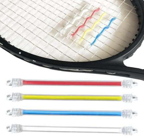 Genérico Amortiguador de Tenis: Amortiguador de Raqueta de Tenis de 10,5 cm, de Vibraciones de, Piezas de Repuesto 4X, Accesorios de Suministros de Silicona Flexible para amortiguación de
