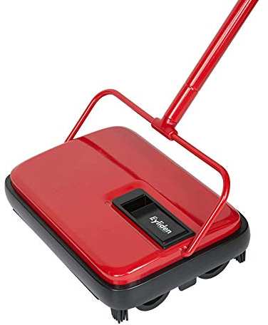 Eyliden Teppichkehrer, Mini-Größe, leichte Handdrück-Teppichkehrer – kein Lärm, Nicht elektrisch – einfaches manuelles Kehren, automatischer kompakter Besen nur für die Teppichreinigung