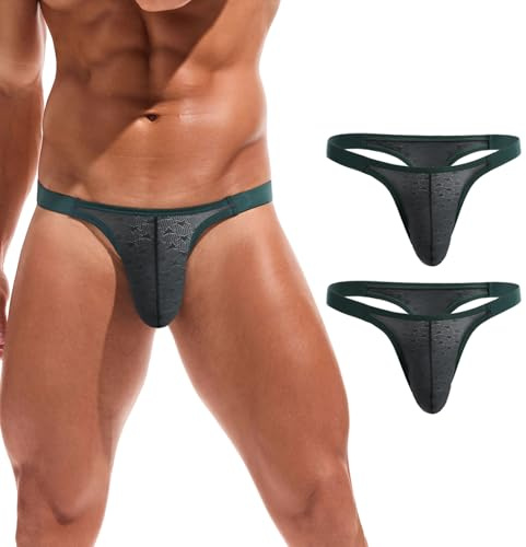Summer Code Perizoma Uomo Jacquard String Tanga Sexy Lingerie Intimo Mutandine