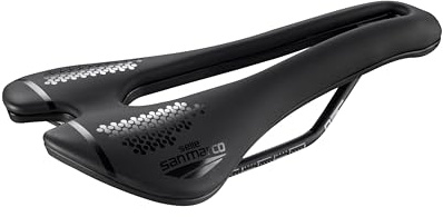 Selle San Marco ASPIDE Short Dynamic - Sella Bicicletta Strada, Leggera, Foro Anatomico, Telaio Resistente in Manganese - Taglia S3, Nero