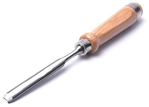 Formones Para Madera Gubias Para Tallar Madera Herramienta Carpintero Cromo Vanadio Acero Medio Redondo Carpintería Cincel Conjunto Madera Talla Gubia Herramienta Cinceles-25 Mm