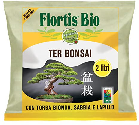 FLORTIS TERRICCIO PER BONSAI 2L CONCIMI CURA PIANTE ESTERNO INTERNO