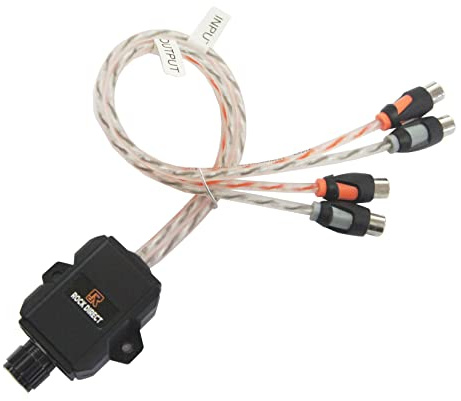 RonDexy Universal Car Bass Regulator Level Control, 2-Channel Amplifier Bass Knob Control Via RCA, Surface Mount, RD01-RVC