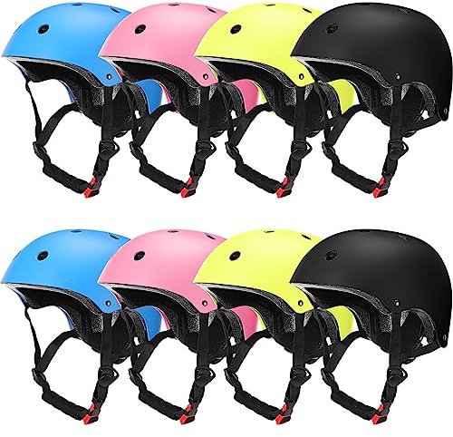 Kingdder 8 Pcs Kids Bike Helmets Bulk Cpsc Certified Helmet, Classic