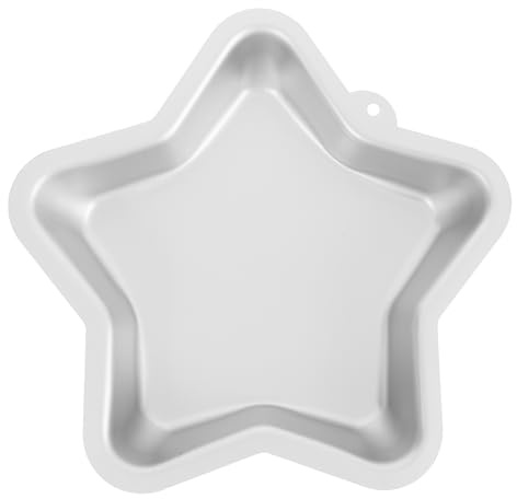 MAGICLULU Teglia Per Torta Forma Di Stella Alluminio Antiaderente Stampo Per Dolci Cinque Punte Per Compleanni Matrimoni E Feste Utensile Da Forno Per Creazioni Indimenticabili