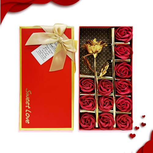 12Pcs Préservé Rose Parfumée Savon de Bain, Cadeau Femme, Convient Pour La Saint-Valentin, Un Anniversaire, Une Fête de La Femme, Convient Pour se Laver les Mains, se Baigner et Se Détendre