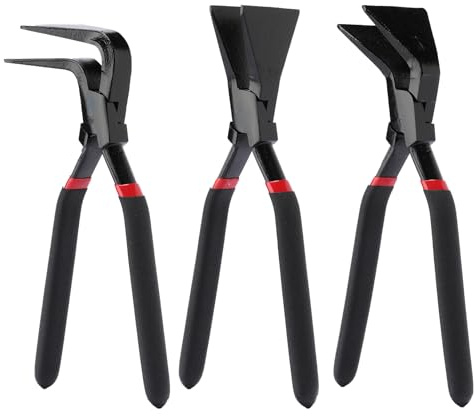 CASOMAN 3 PCS 0° 45° 90° Folding Pliers, Sheet Metal Bending Pliers-Jaw Width 60 mm, for for DIY, Artisan, and Workshops