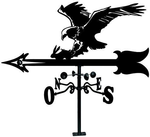 Arthifor - Veleta de Viento de Hierro para Tejado con Silueta de Águila.