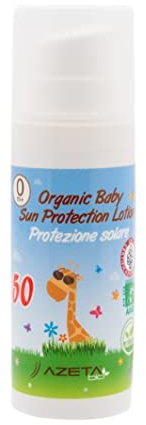 Bio Sonnencreme für Baby & Kinder-LSF50 sensitiv,für Gesicht und Körper| hoher sofortiger Schutz der empfindlichen Haut| Mineralfilter|Naturkosmetik|Sun Protection Sonnenschutzcreme AZETA bio 50ml