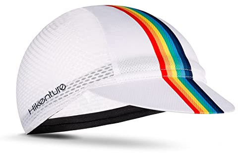 Hikenture Cycling Cap for Men and Women,Bike Hat with Visor Summer Sun Hat(White)