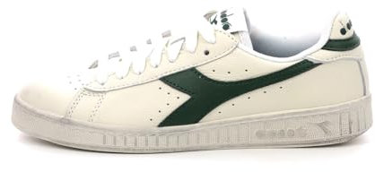 Diadora Unisex Game L Low Waxed Sneaker, Weiß/Grün, 42 EU