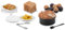 Ufesa Heissluftfritteuse Zubehör Set 7 Teile, Für 3,5 L, Fritteuse Oder Mehr, Kuchen, Grill, Spieße, Toasthalter, Cupcake-Formen, Silikonpinsel, Pinzette und Ölpapier, BPA-frei