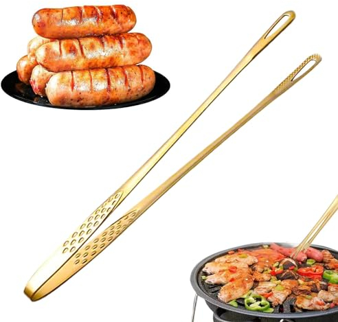 Tongs for Cooking, Kitchen Tweezer Tongs Multipurpose Grill Tongs, Anti-Rust Stainless Steel Tweezer Tongs for Cooking, Home, Restaurant, Grilling