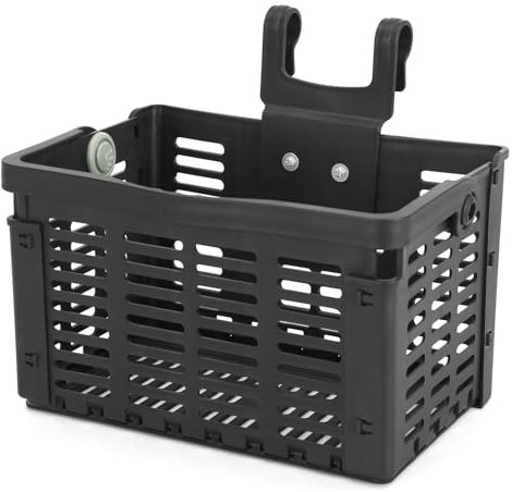 Cesta Delantera de Plástico Desmontable para Manillar de Bicicleta, Cesta Plegable para Portabicicletas, Cesta Trasera para Bicicleta, Portabicicletas para Compras,