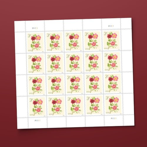 Peonies 2024 Stamps (20 Stamps)