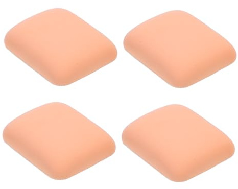 OATIPHO 4 Piezas Borlas Polvos Compactos Suaves para Maquillaje Esponjas Cosméticas Triangulares de Uso Seco y Húmedo Aplicador Facial Delicado y Duradero
