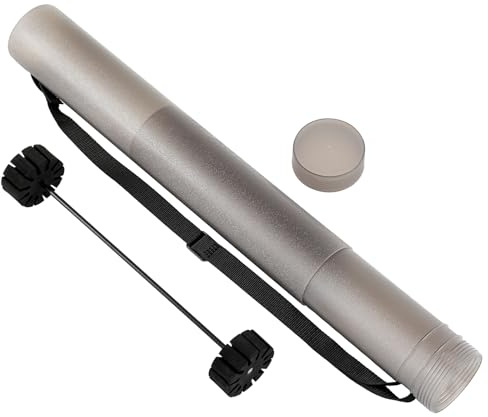 Seenelling Arrow Tube Case Adjustable Archery Arrow Case Carrier with Strap and Protective EVA Foam 22'' to 39'' Clear Quiver Holder Archery Storage for Bow Hunting Target Practicing for 12 Arrows