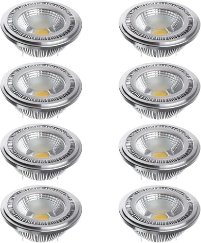 Ar111 G53 Led-reflektorlampa 15 Watt Cob 1500 Lumen Flood Light 120w Es111 Motsvarande 60 Graders Strålvinkel Spotlight Ac 85v -265v Ej Dimbar, Natural Daylight 4000k