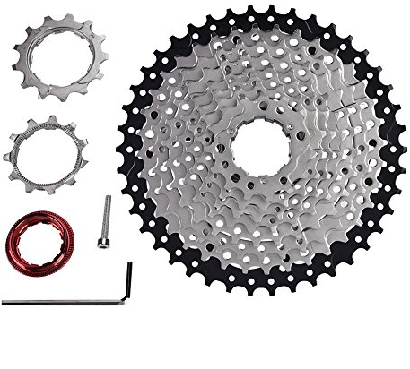 Ladieshow Fahrradkassette, ZTTO Fahrrad Freilauf Kassette Kettenrad 10-Gang 11-42T Fahrrad Ersatzzubehör