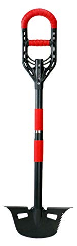 Roamwild Multi-Digger Garden Edger – Reinforced Fibreglass Light Weight Gardening Edging Tool with Edge Clearing Extra Wide Footplates & Unique Dual AIR Light Grip Technology & Root Saw Stump Cutter