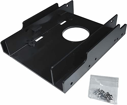 Jedel Dual 2.5 to 3.5 SSD to HDD Adaptor Hard Drive Bay Mount Bracket Kit