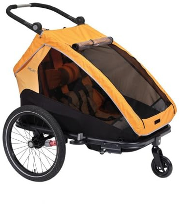 XLC Kids Cycling Trailer - Duo S - Yellow