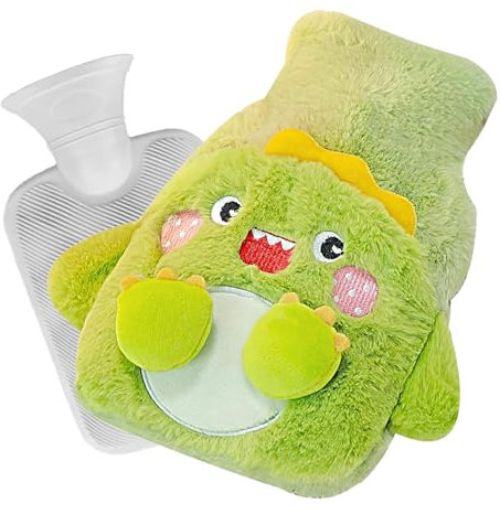 EULAPGOE Bottiglia d'Acqua Calda con Morbido Rivestimento in Vita, 500 ml Borsa d'Acqua Calda Calda per alleviare Il Dolore per Pancia Schiena Gambe