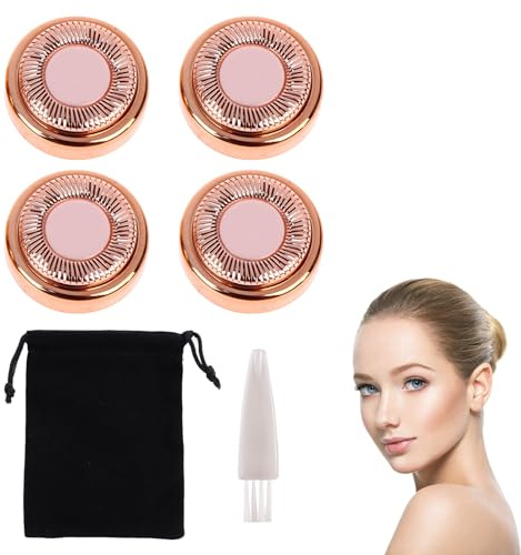 Gesichtshaarentferner Ersatzköpfe der Generation, 6 Stück Gesichtshaarentferner Ersatzklingen Set, Gesichts-Epilierer-Ersatzköpfe, Ersatzköpfe Für Gesichtshaarentferner für Lippen Kinn Wangen