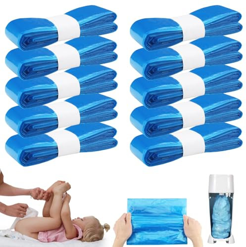 Zosenyer Recambios Contenedor de Pañales para Tommee Tippee,5M Bolsa de Relleno para Papelera Pañales Bebe Bloquea Olore para Todo Tipo de Contenedor Pañales