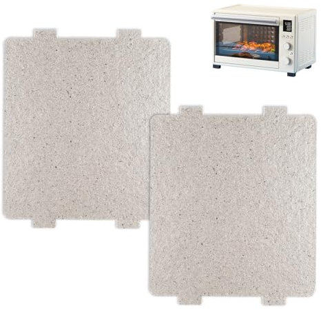 2 Pcs Microwave Waveguide Cover, Universal Mica Sheet Waveguide Cover Replacement Microwave Oven Parts Mica for Home Office Kitchen Restaurant(3.92 Inch x 4.6 Inch)