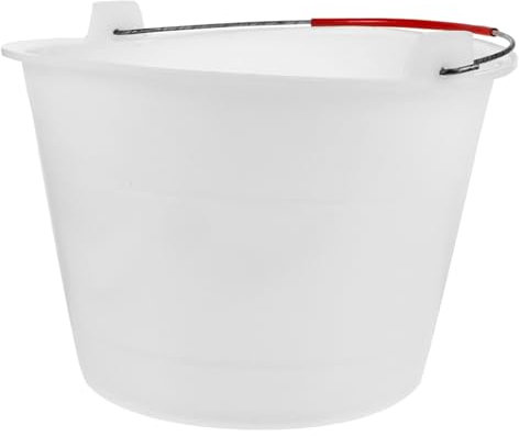 VILLCASE Seau à Béton Vide Plastique Seau à Ciment avec Poignée Portable pour Chantier De Construction
