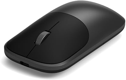 SATECHI Ratón Inalámbrico Slim EX en Aluminio, Multi-Dispositivo Bluetooth y 2,4 GHz, Recargable USB-C, Clic Silencioso, Diseño Compacto y Elegante para Mac, Windows y Android – Negro Espacial