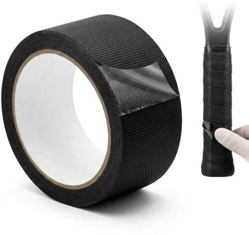 MKtoko Rubber Grip Tape Non Slip, Anti Slip Rubber Tape Strong Self Adhesive, Enhance Friction and Comfort for Handles, Waterproof Cushion Pad, 5 CM x 300 CM, Black