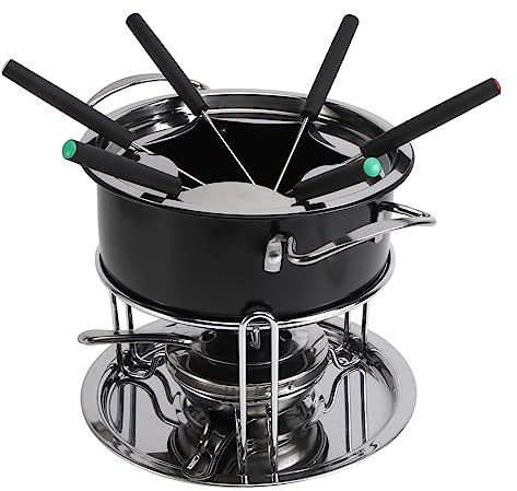 UPKOCH 1ensemble Pot à Chocolat Acier Inoxydable pour Fondue Et Desserts Outil De Cuisson Antigraffiti pour Cuisine Restaurants Et Réunions Familiales